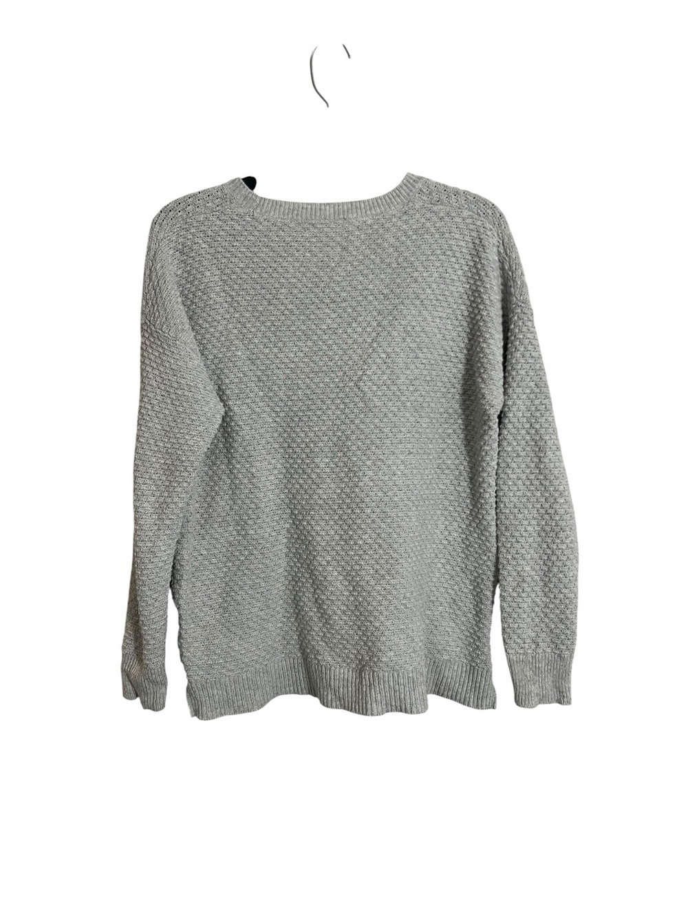 Madewell Heather Gray Crewneck Sweater with Side Zips - Picture 2 of 3